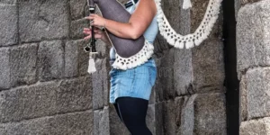 산티아고 대성당 백파이프 연주 여자